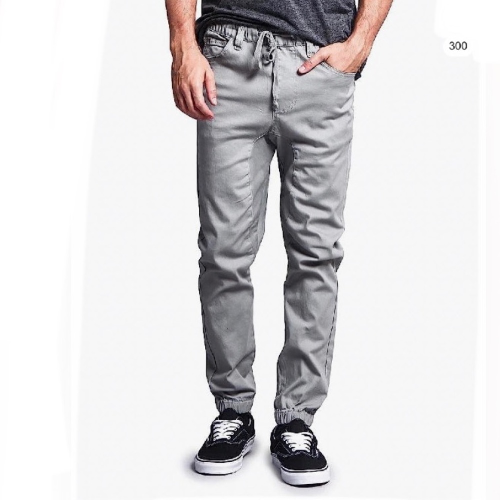 Victorious Men's Casual Twill Stretch Jogger Pants Size Small